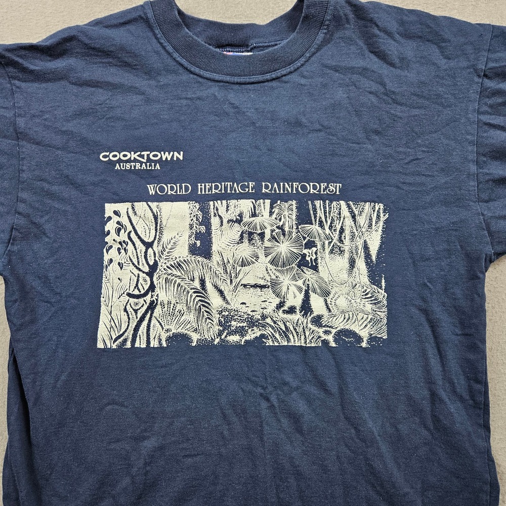 Vintage Rainforest Shirt World Heritage Cooktown Australia XL Single Stitch